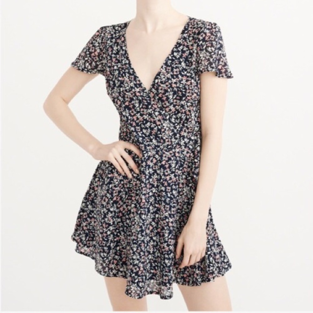 A&F Printed Wrap Dress